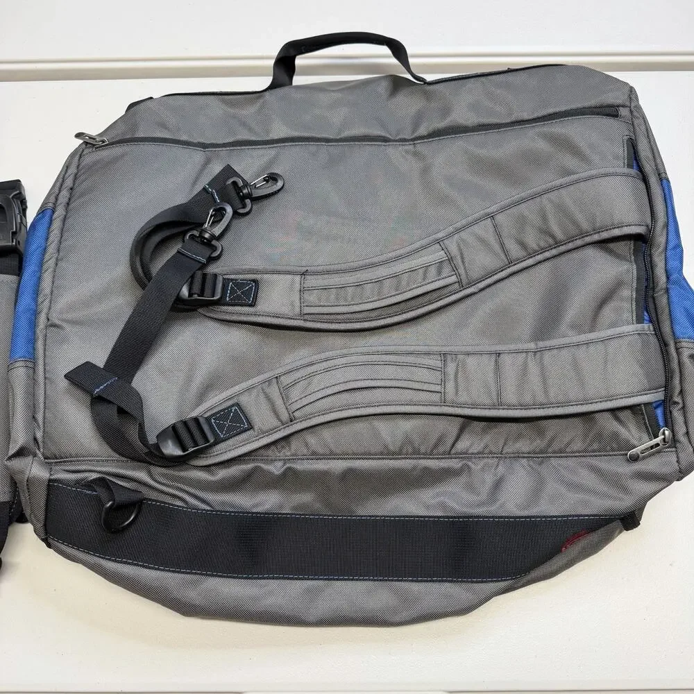 Timbuk2 Wingman Weekender Duffel Bag Convertible Backpack Black Gray Blue